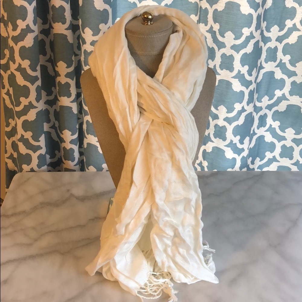 White Pashmina Scarf